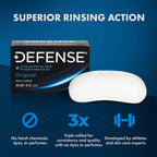 Defense Soap triple-milled bar texture display