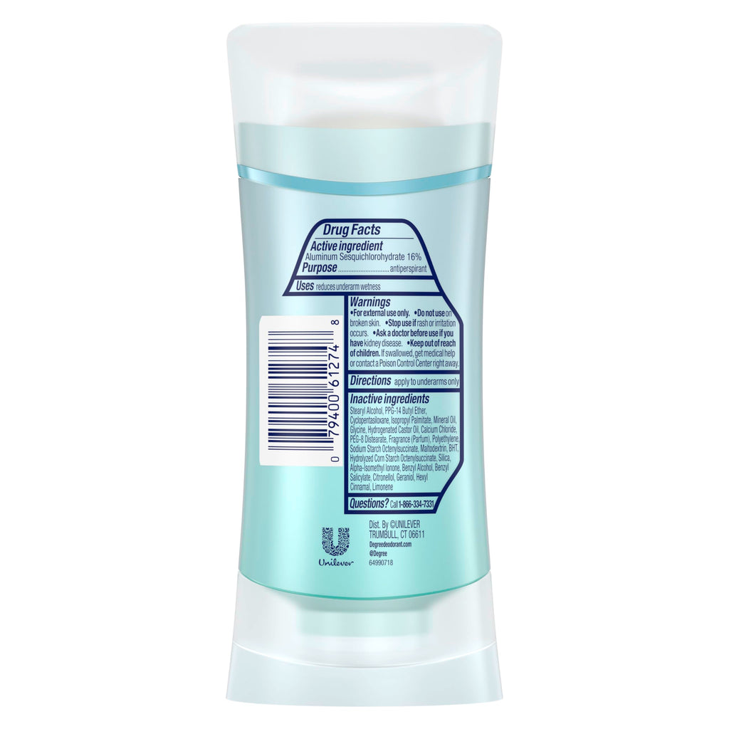 Degree Advanced 72 Hour protection deodorant stick package angle