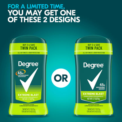 Back label of Degree Men Original Protection showing forty-eight hour odor defense details