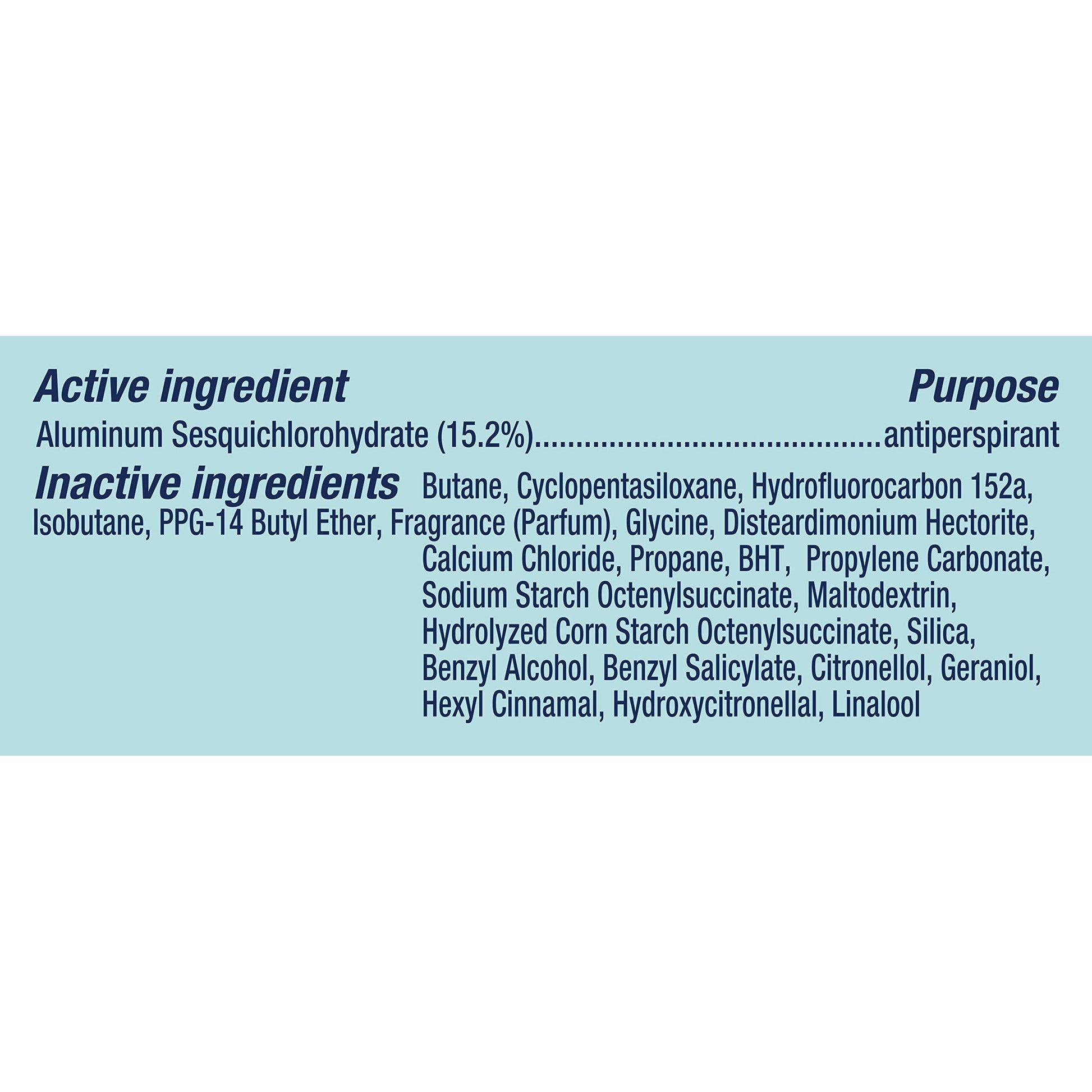 Close up of the spray nozzle on the Degree Women Pure Fresh antiperspirant aerosol can.