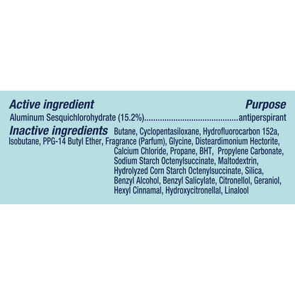 Close up of the spray nozzle on the Degree Women Pure Fresh antiperspirant aerosol can.