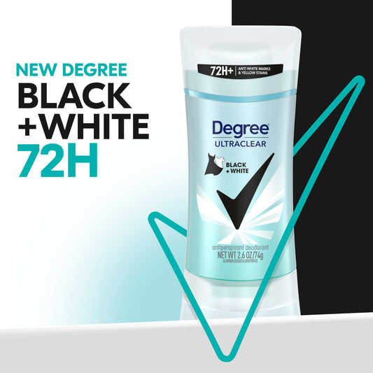 Degree Women UltraClear anti stain solid deodorant pack of four for sweat protection
