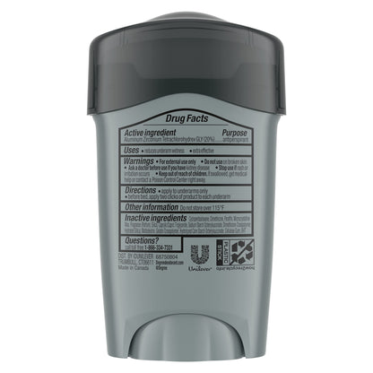 Close up of authentic Degree Men Clinical Clean scent maximum strength antiperspirant