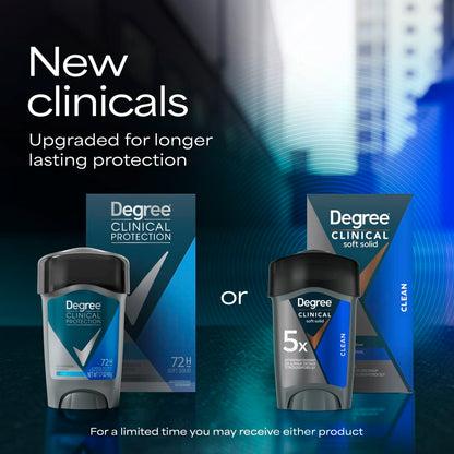 Degree Men heavy sweat protection clinical deodorant stick showing active ingredients