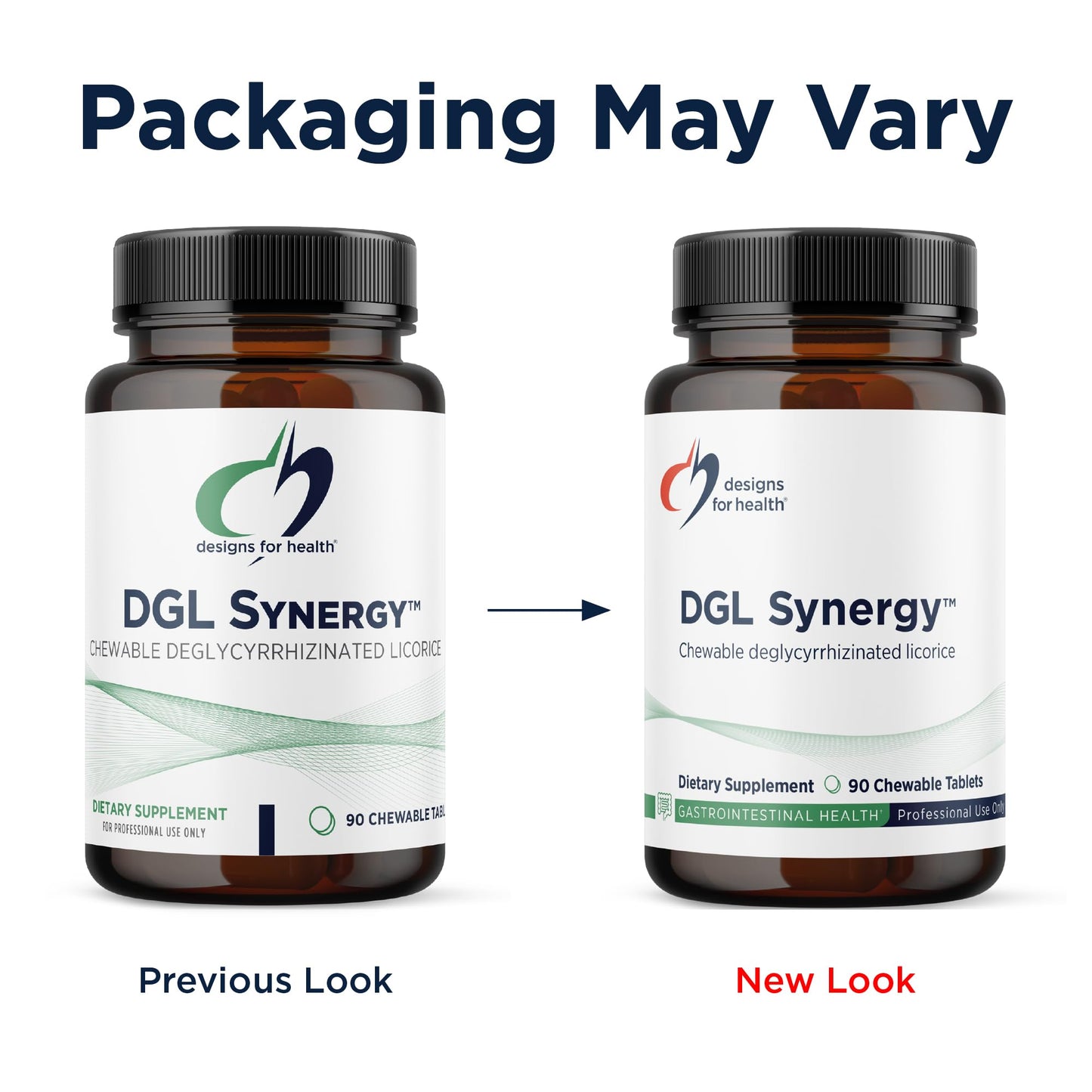Close up of DGL Synergy sugar-free chewable tablets