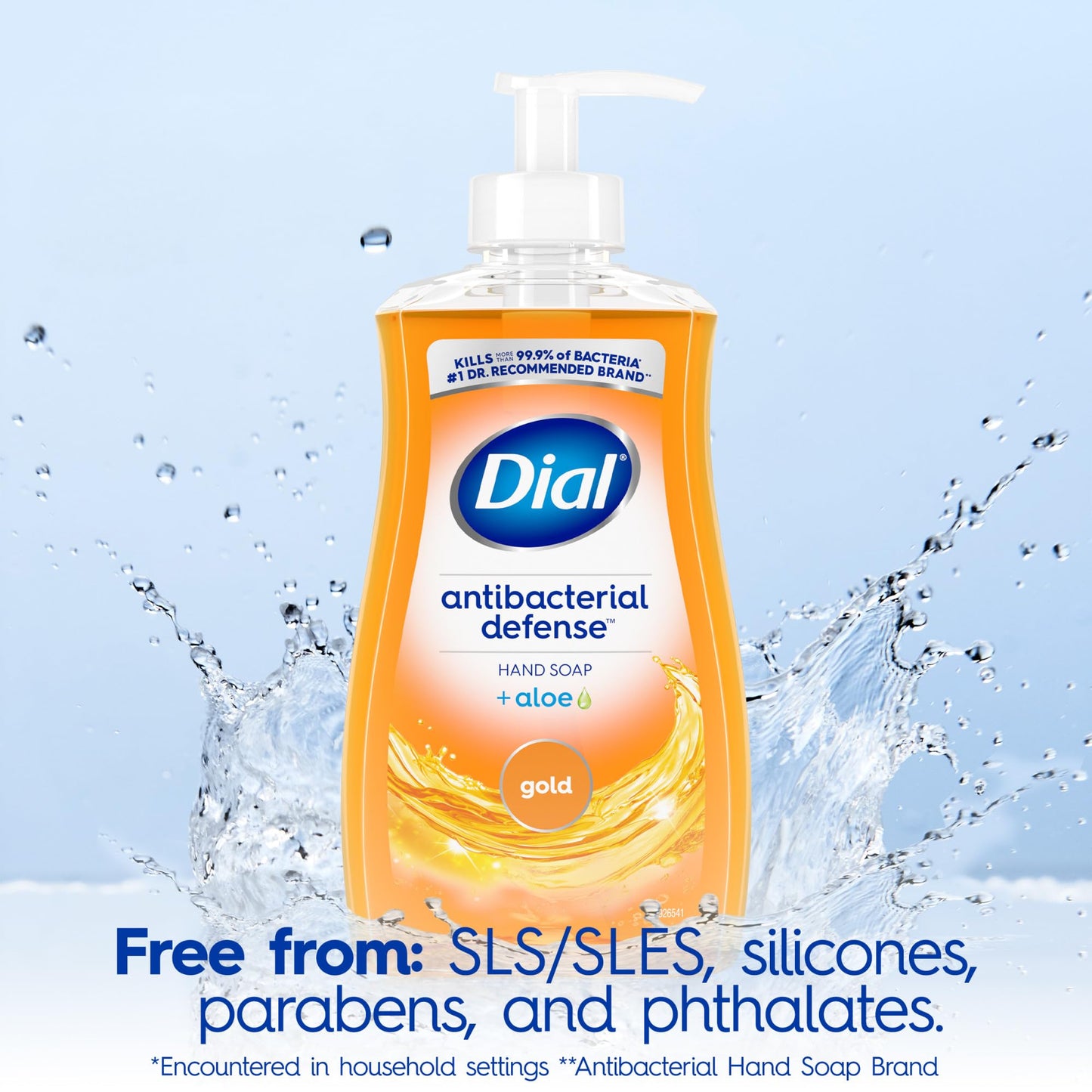 Dial moisturizing liquid hand soap with aloe vera for soft skin
