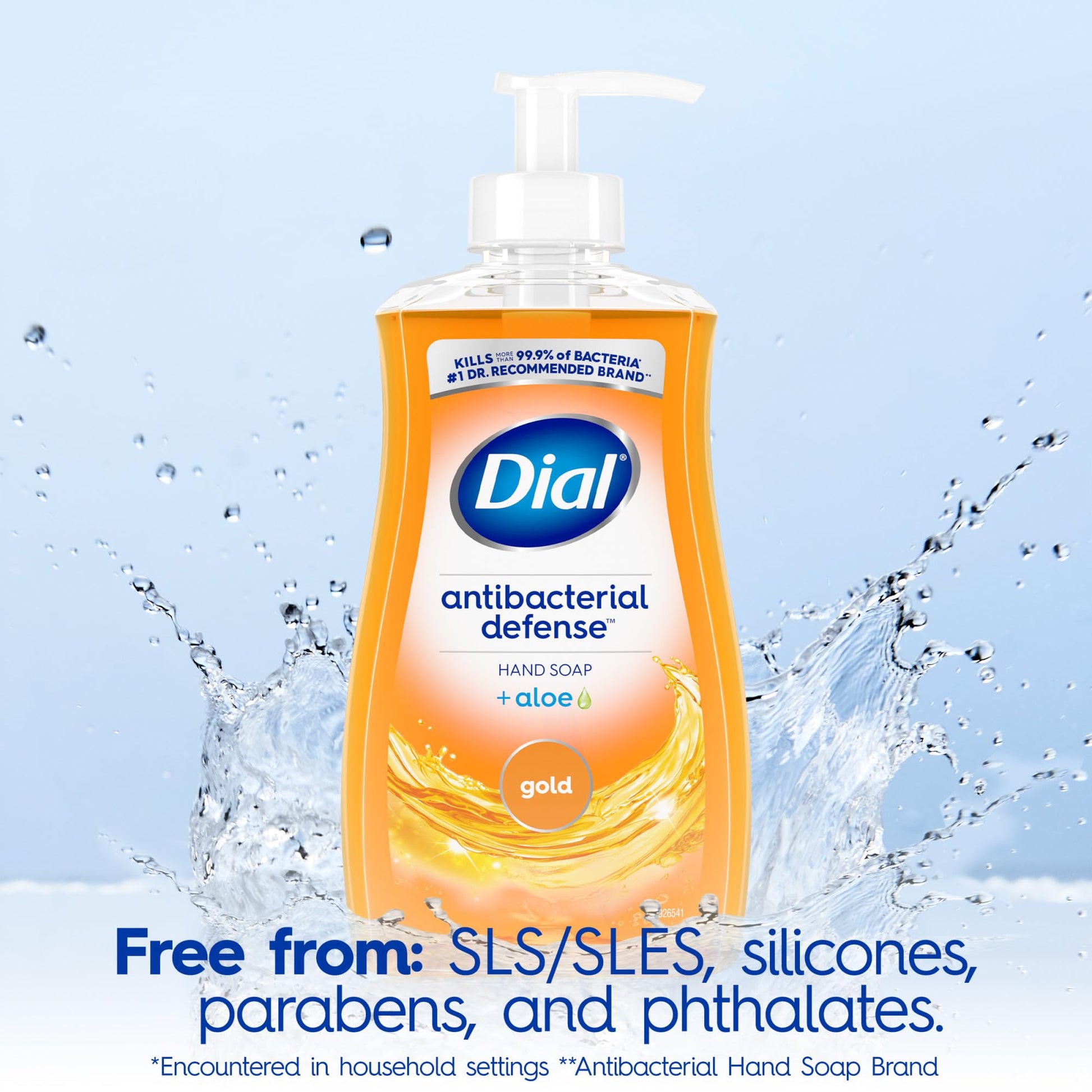 Dial moisturizing liquid hand soap with aloe vera for soft skin