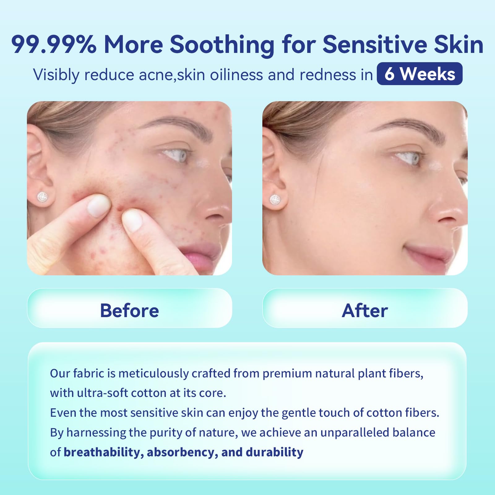 Ditoi extra large face towelettes being saturated with water to demonstrate wet strength.