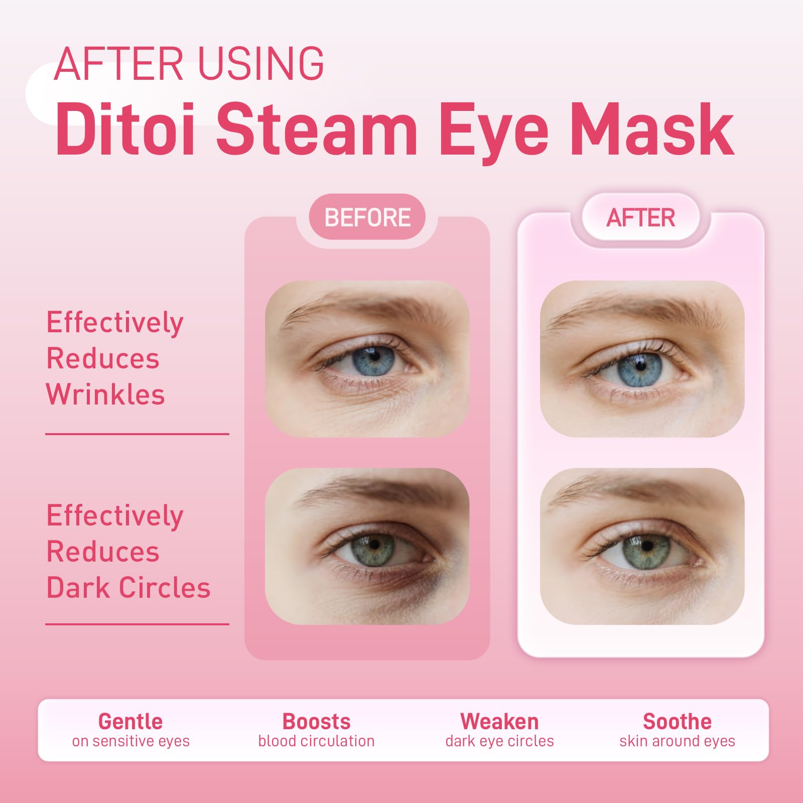 Hyaluronic acid infused lavender eye mask