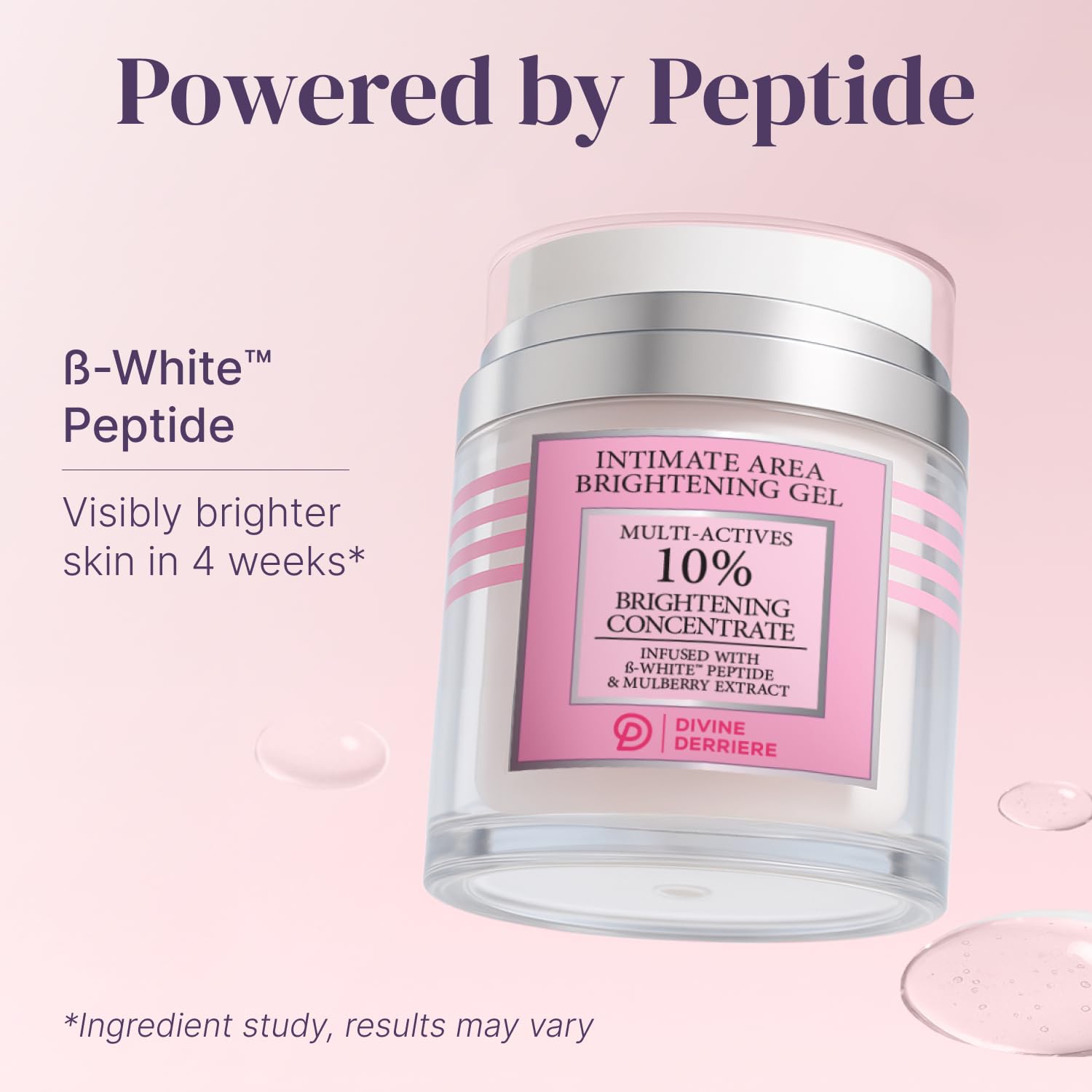 Authentic USA imported Divine Derriere dark spot corrector cream close up view