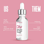 Divine Derriere skincare exfoliant bottle angle display