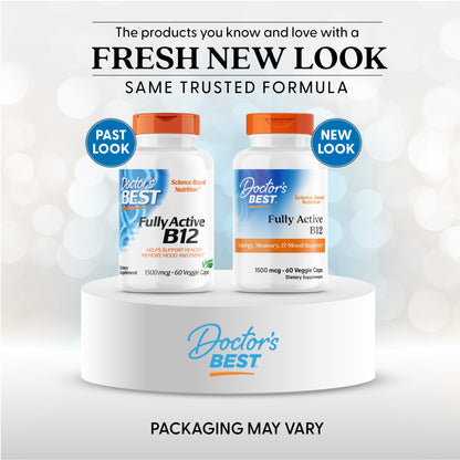 Doctor's Best methylcobalamin 1500 micrograms supplement facts panel labels