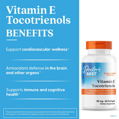 Full spectrum antioxidant complex softgels by Doctor's Best with TocoGaia ULTRA