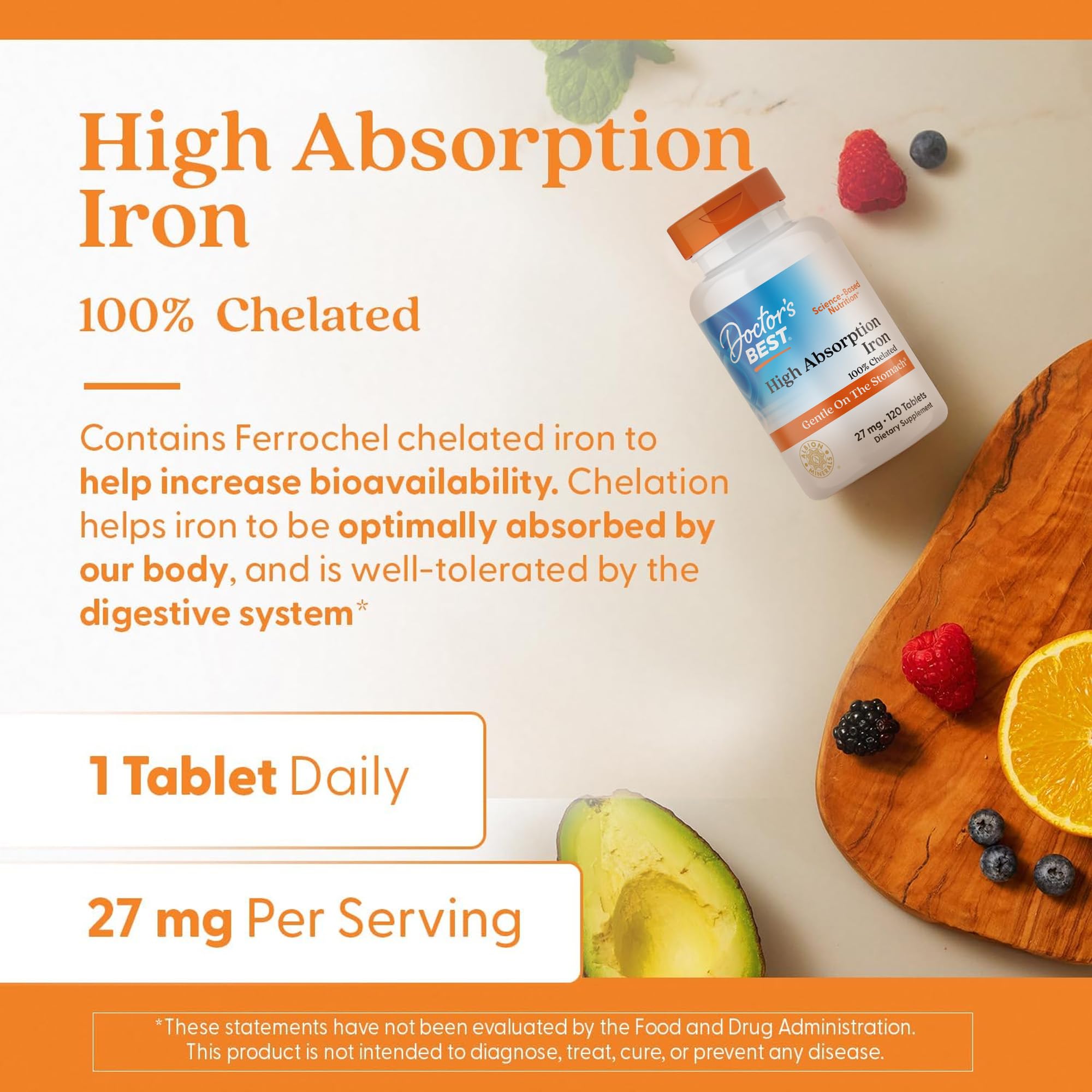 Top view of the Doctor's Best authentic USA imported dietary supplement packaging.