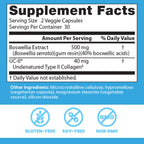 Doctor's Best bioavailable boswellia extract capsules for adult cartilage health