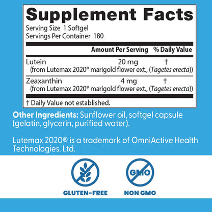 Authentic Doctor's Best Lutein softgels packaging for Indian customers