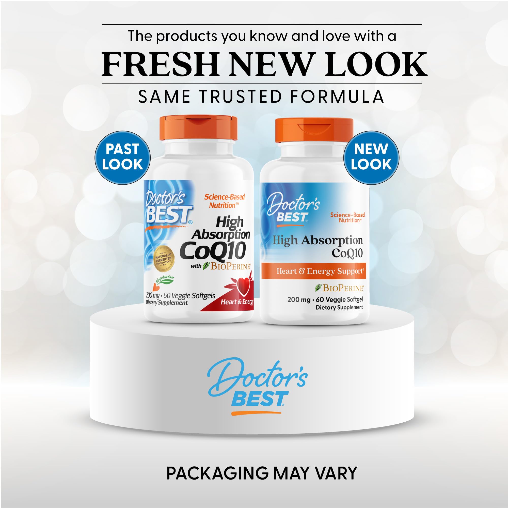 Doctor's Best Coenzyme Q10 supplement with BioPerine side label ingredients