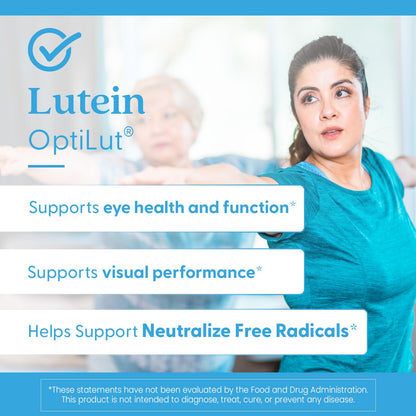 Doctor's Best Lutein veggie capsules bottle top view