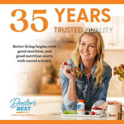 Doctor's Best Coenzyme Q10 60 vegetarian softgels dietary supplement product shot