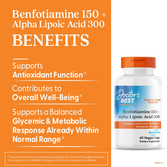 Doctor's Best metabolic support supplement bottle label