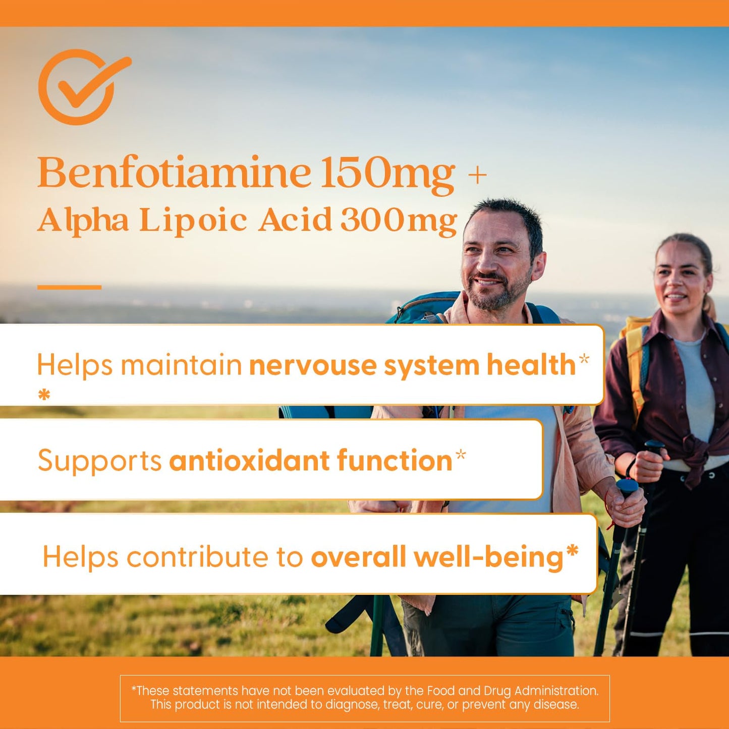 Close up of Doctor's Best Benfotiamine supplement packaging