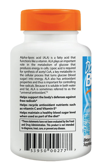 Product cap and seal of Doctor's Best 180 count bottle