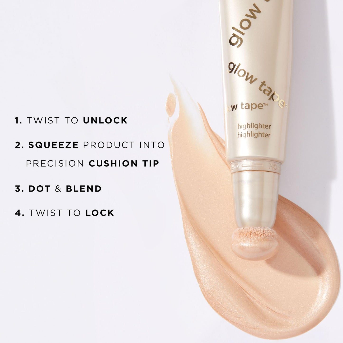 Tarte Glow Tape illuminating liquid makeup texture macro shot