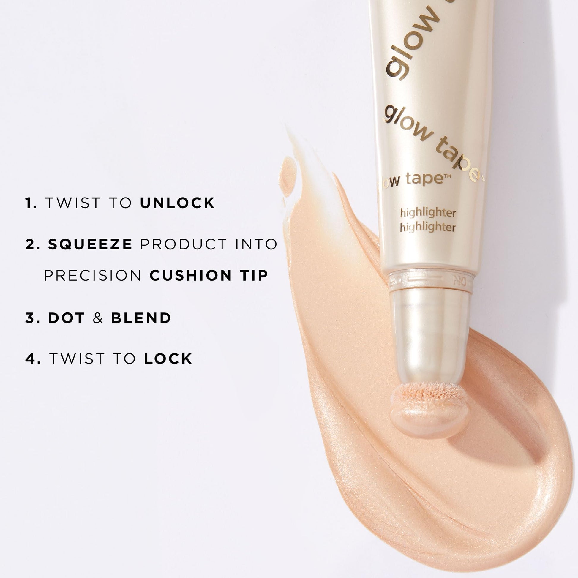 Tarte Glow Tape illuminating liquid makeup texture macro shot