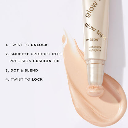 Tarte Glow Tape illuminating liquid makeup texture macro shot