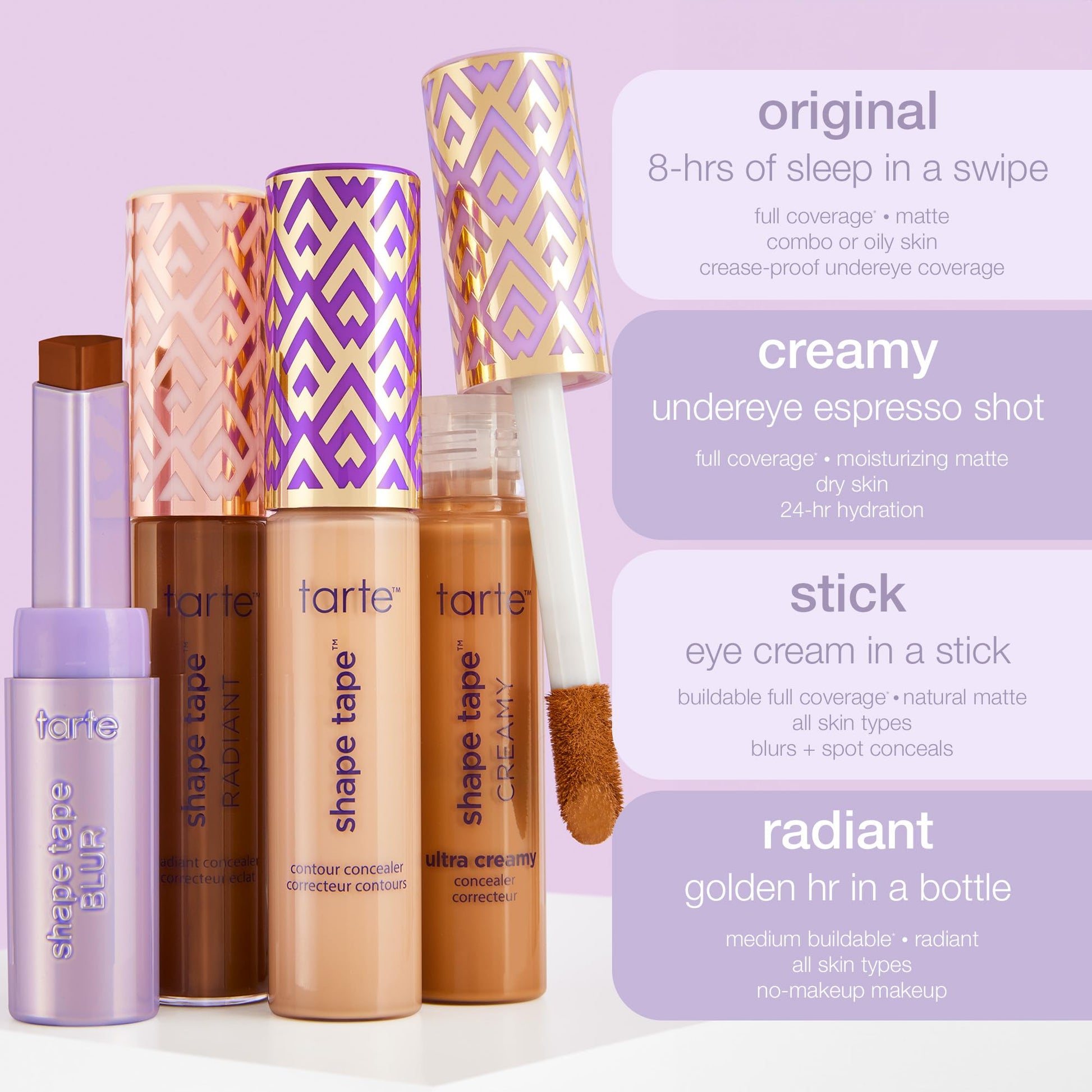 Tarte crease proof full coverage liquid concealer top angle view