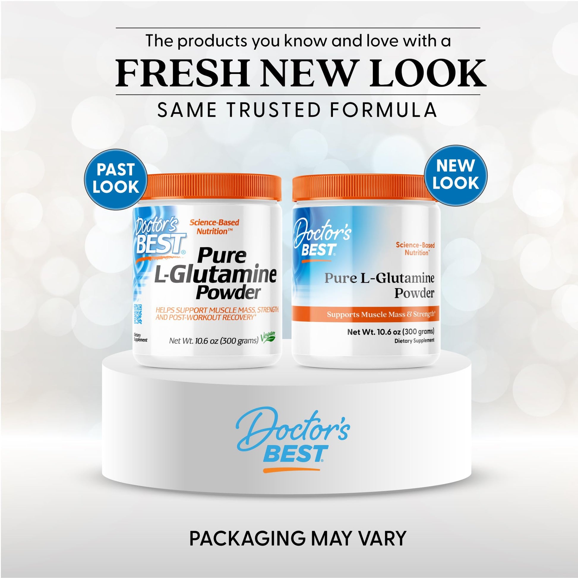 Vegan and gluten free Doctor's Best Glutamine powder for bodybuilders and athletes in India