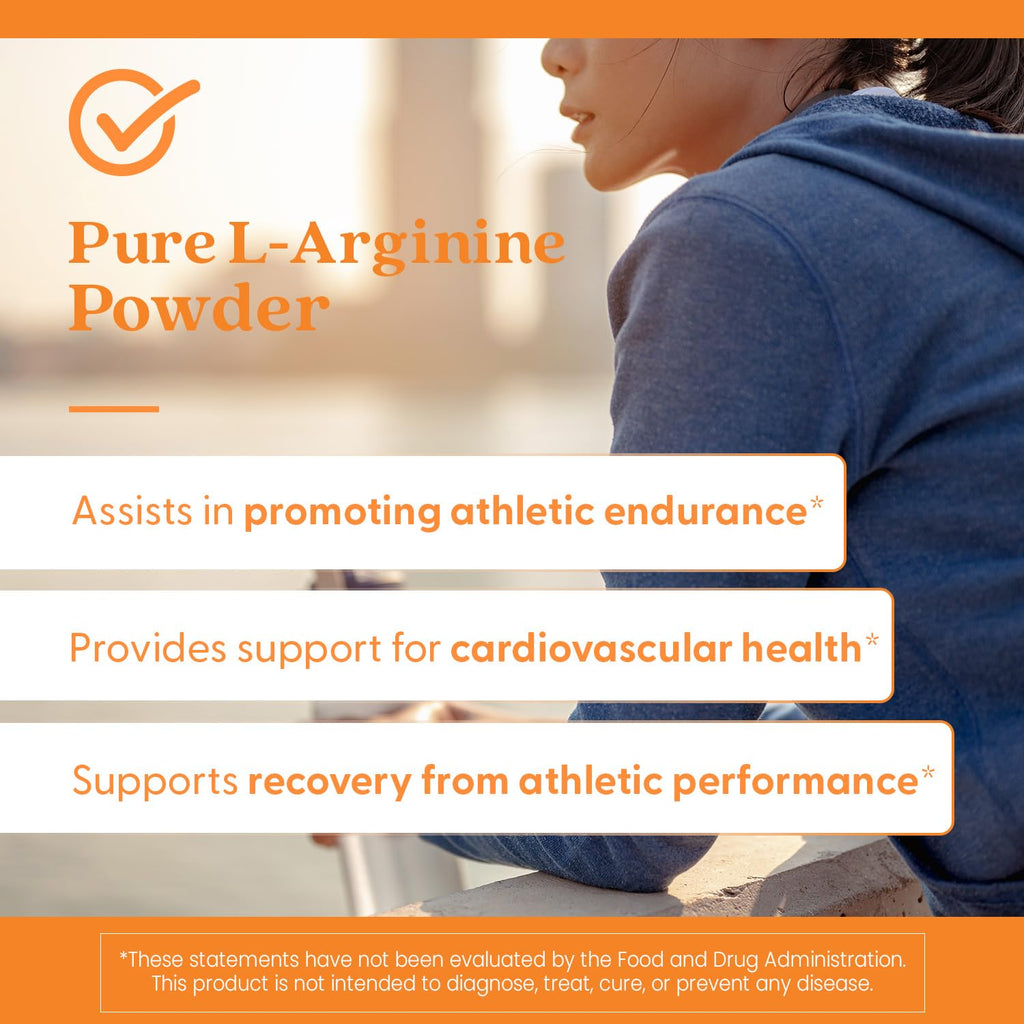 Doctor's Best L-Arginine Powder nutritional information seal