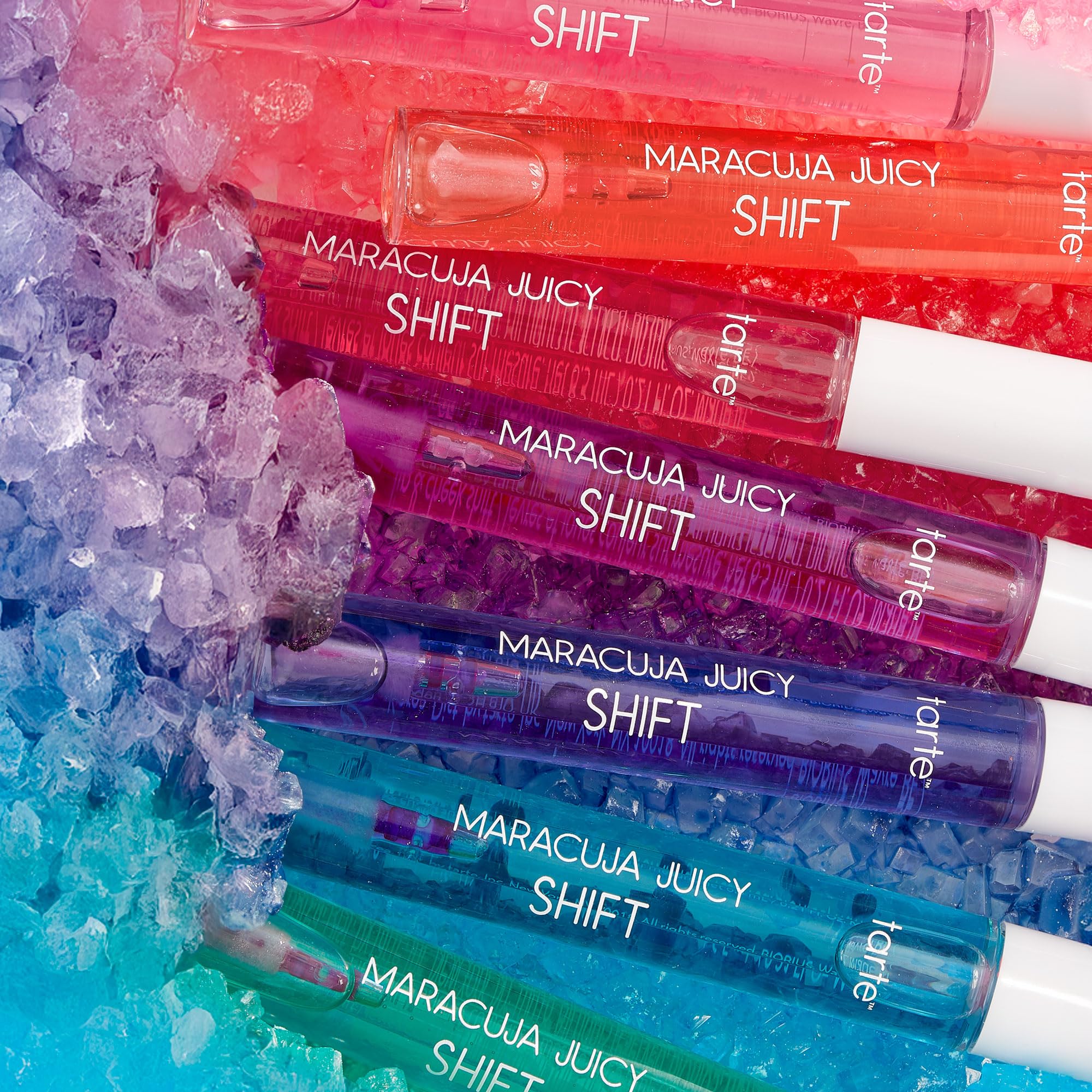 Close up of Tarte Maracuja Juicy shift texture