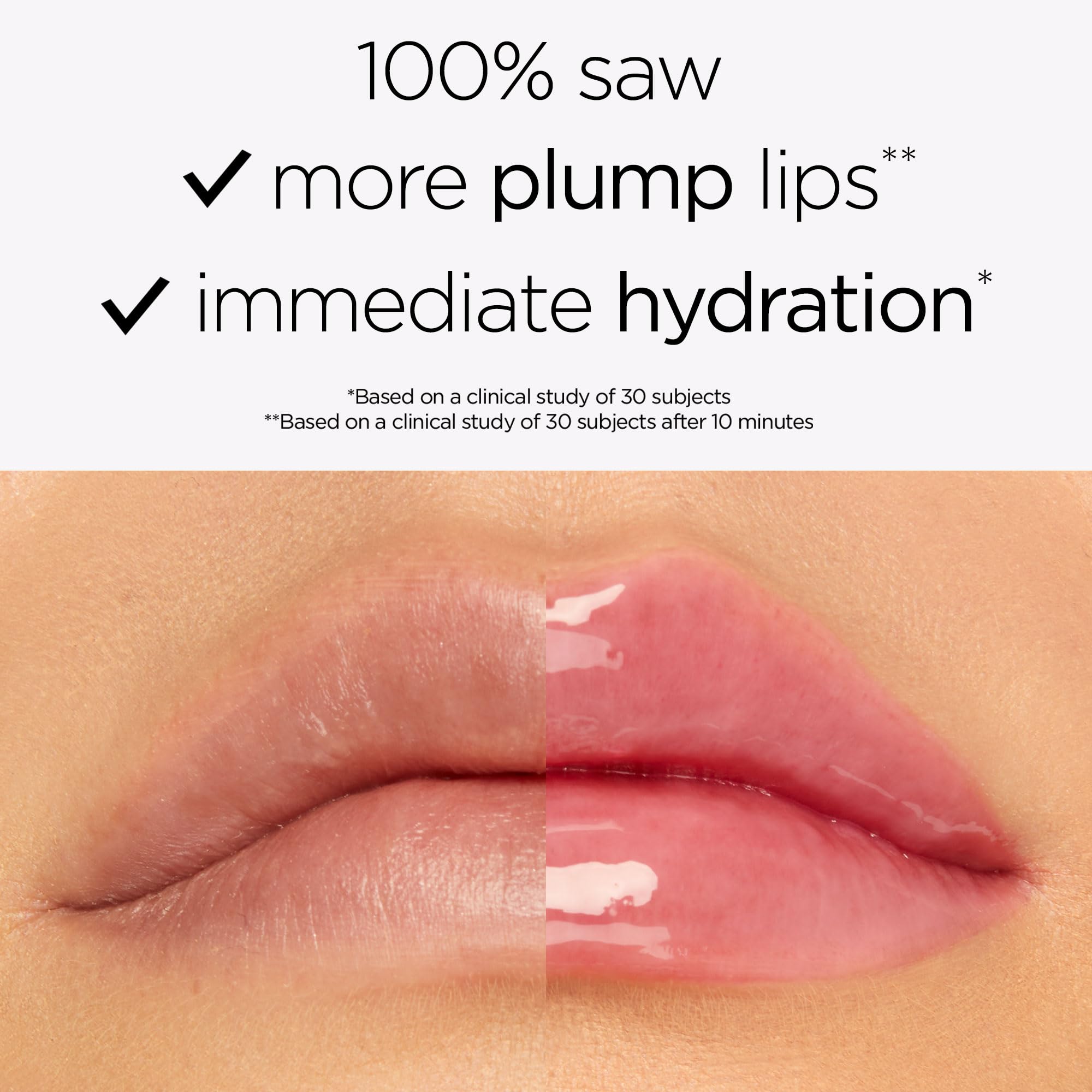 Model wearing Tarte Maracuja Juicy Lip & Cheek Shift on lips