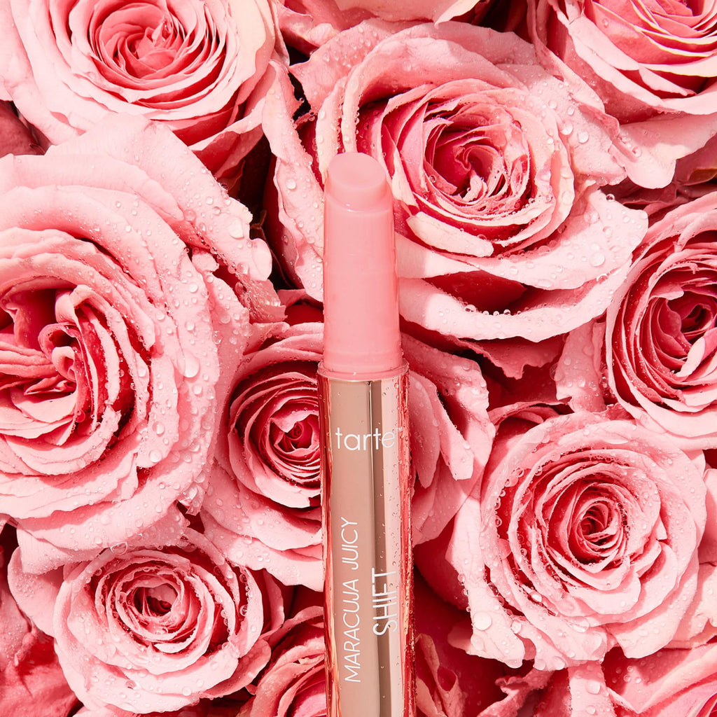 Tarte cheek tint being blended smoothly on cheekbones