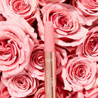 Tarte cheek tint being blended smoothly on cheekbones
