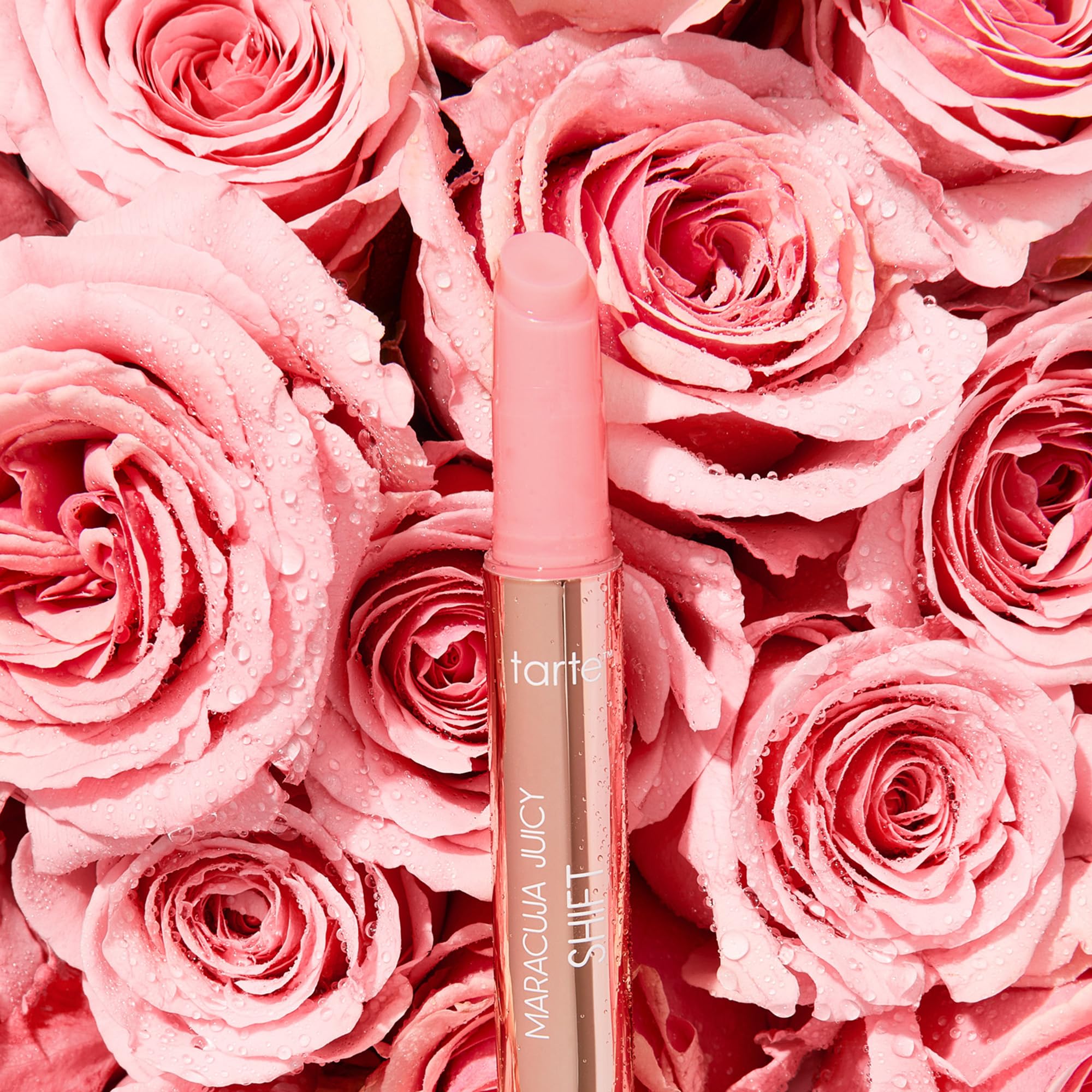 Texture and glossy finish of Tarte Maracuja juicy balm
