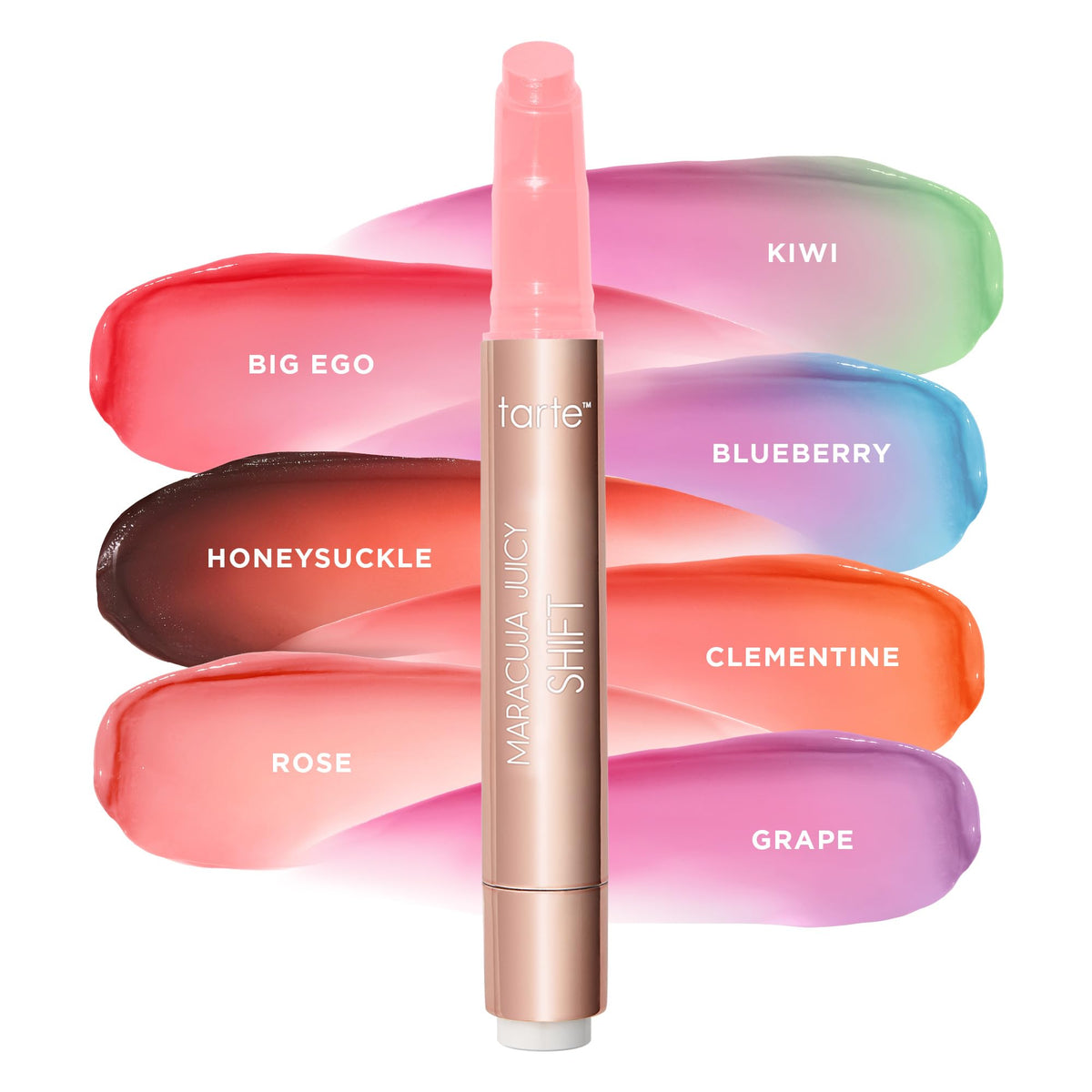 Tarte Maracuja Juicy Shift open applicator tip showing formula