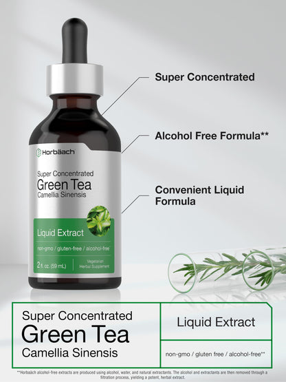 Horbaach Green Tea supplement drops side view