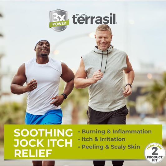 Terrasil extra strength clotrimazole ointment tube with seventy five gram medicated cleansing bar side by side