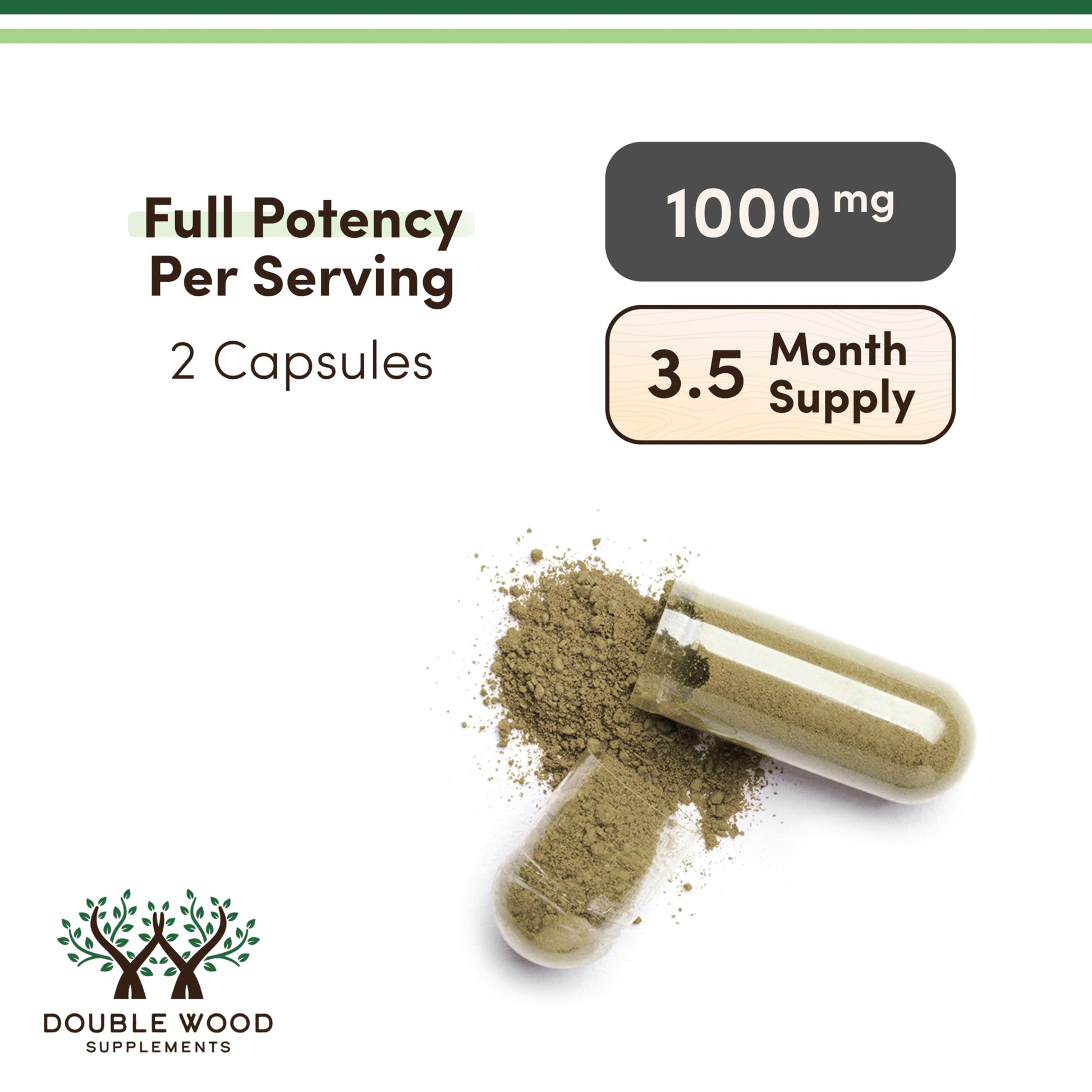 Pure moringa leaf powder superfood capsules for natural energy boost and daily wellness