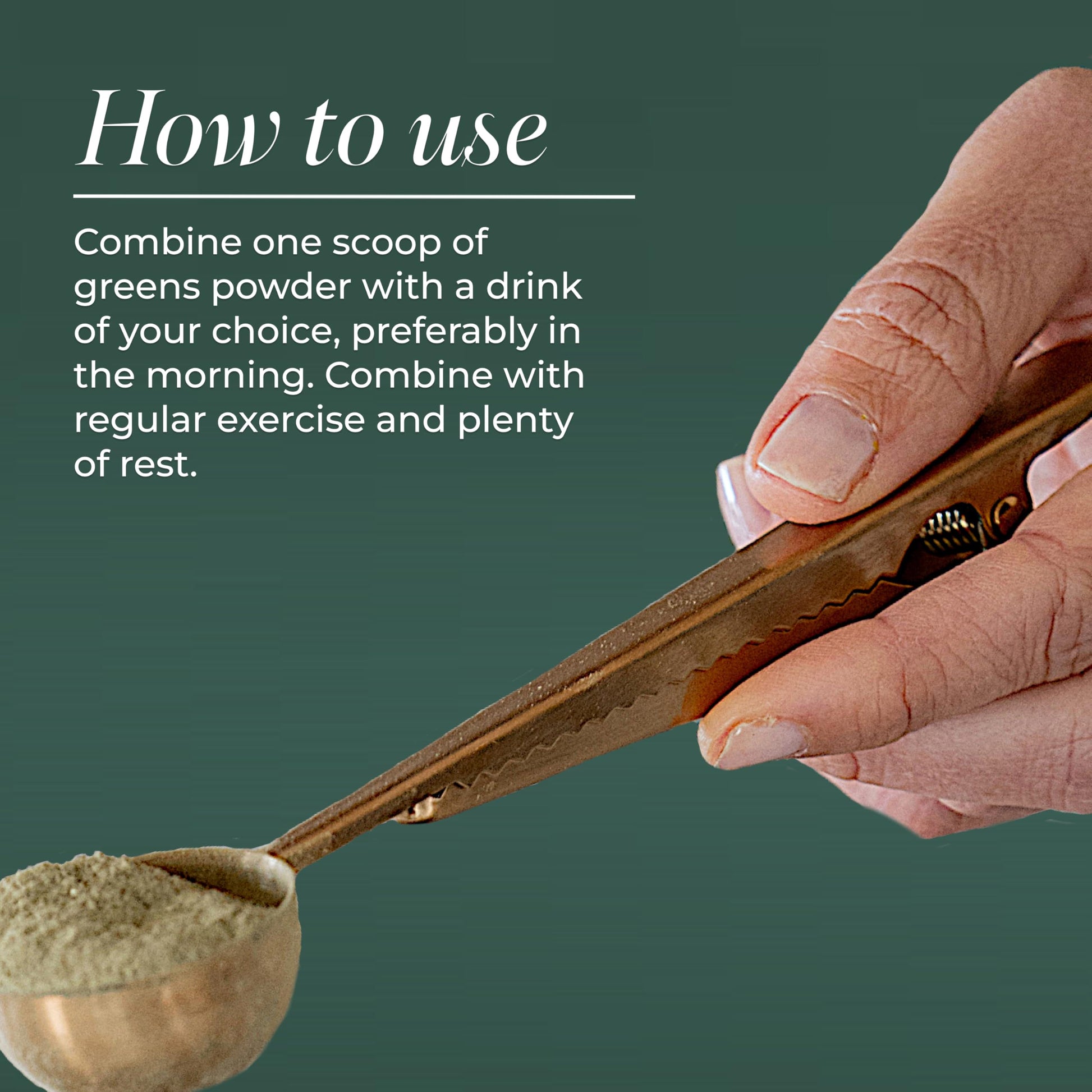 Primal Harvest superfood powder mixed into a glass of water