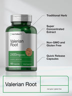 Authentic imported Horbaach Valerian Root premium relaxation supplement packaging details