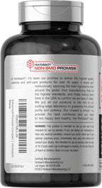 Back label of Horbaach Prostate Support formula highlighting the herbal blend ingredients including saw palmetto and pygeum.