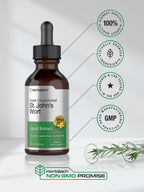 HorbÃ¤ach St Johns Wort non-GMO gluten free extract bottle setup