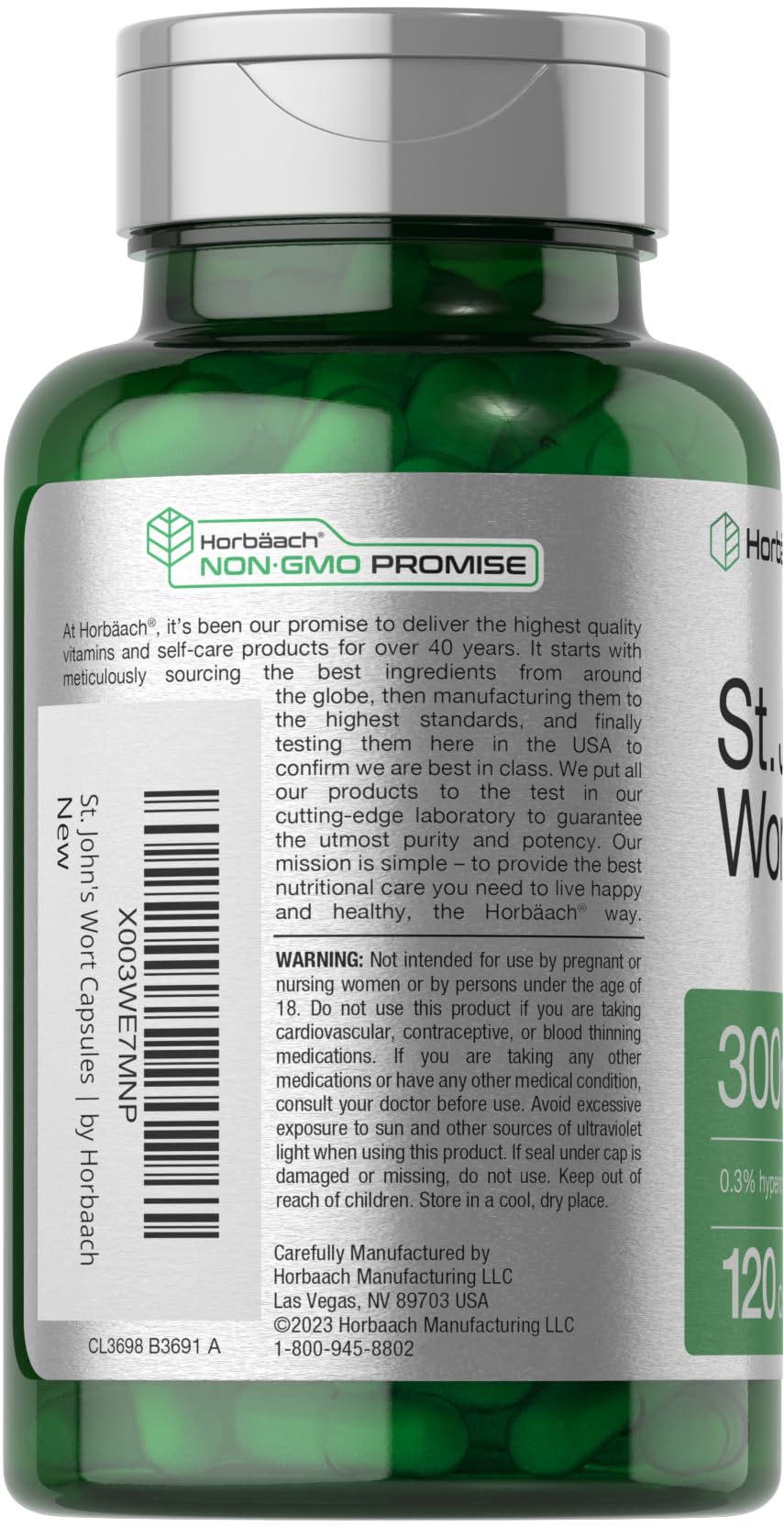 HorbÃ¤ach non GMO gluten free quick release capsules for emotional well being