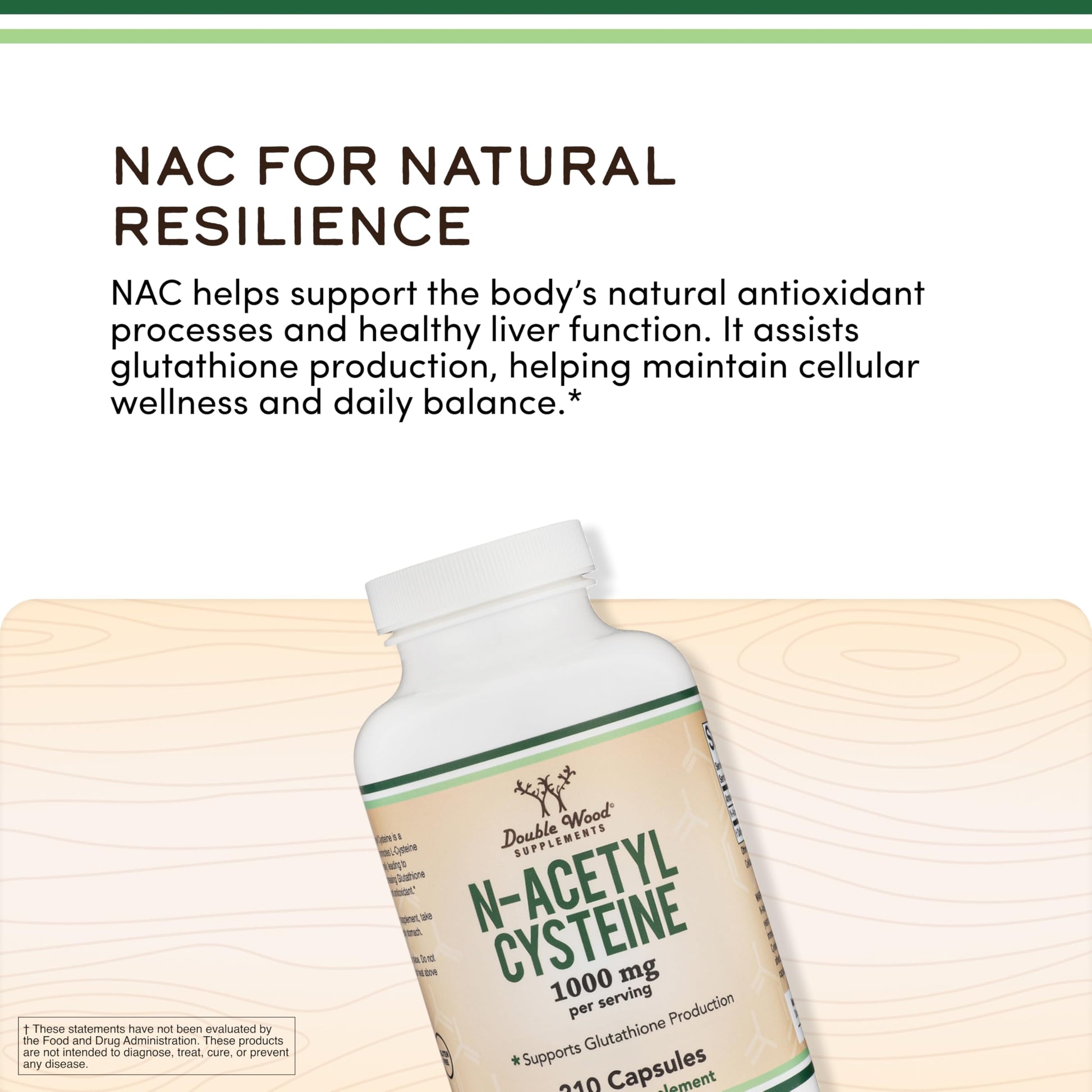Authentic USA imported NAC supplement capsules