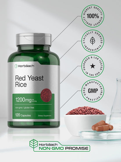 Authentic HorbÃ¤ach Red Yeast Rice 120 capsules