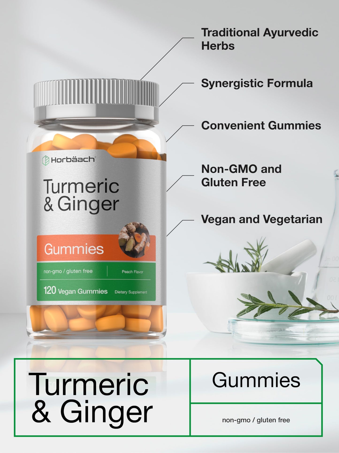 Close up of individual non GMO plant based pectin gummies on a white surface