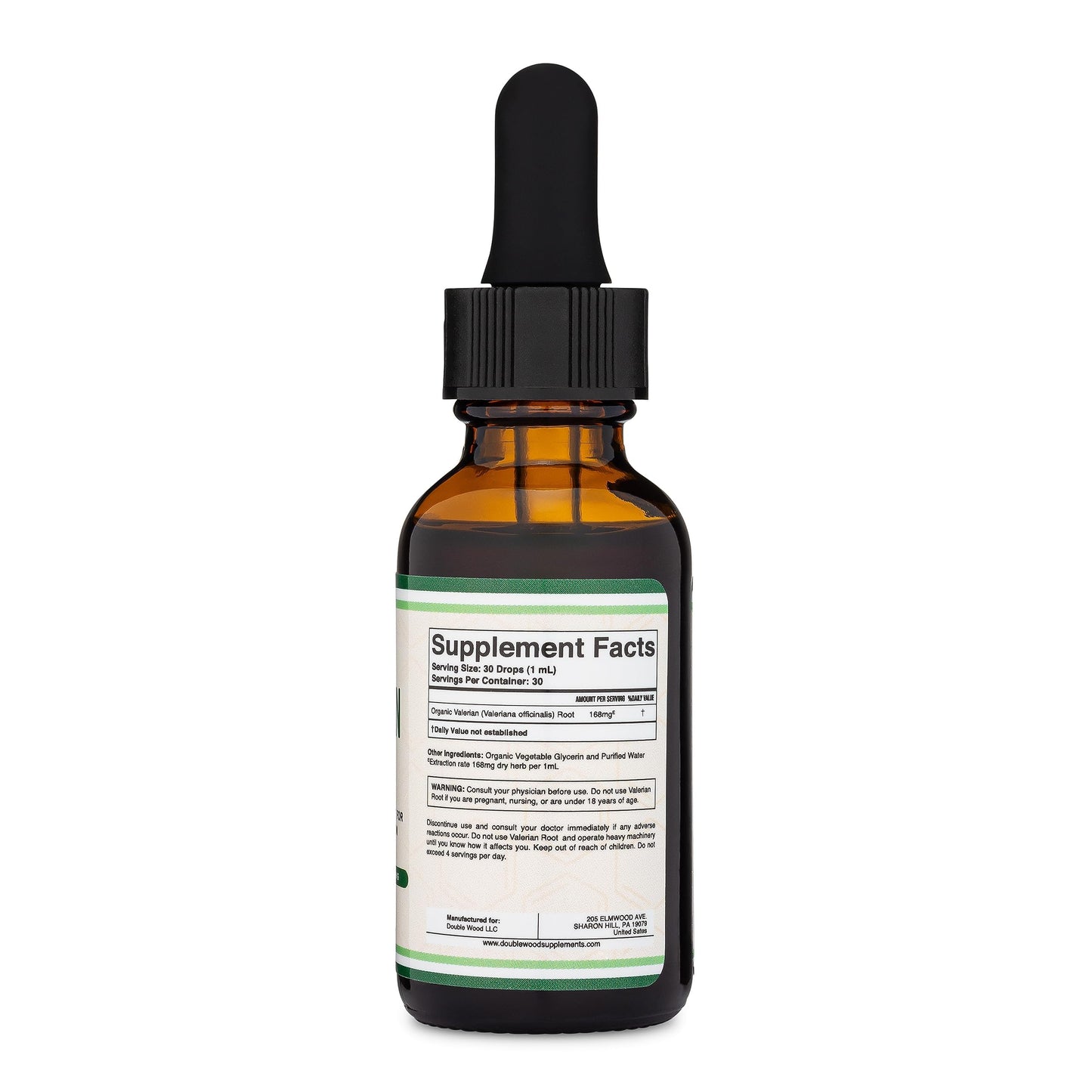 Authentic Double Wood Valerian Root liquid sleep supplement for adult nighttime relaxation